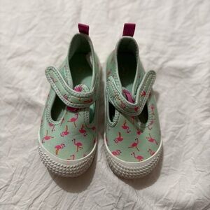 Cat and Jack Kids Flamingo Print Water Shoes Summer Size 7